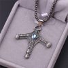 New Game BLOODBORNE Jewelry Necklace Vintage Cross Necklace Pendants For Men Amulet Necklace Masculino Collar Wholesale - Bloodborne Store