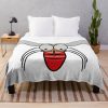 Cartoon -   Mosquito With The Word Malaria On Its Blood Filled Abdomen. Throw Blanket Official Bloodborne Merch